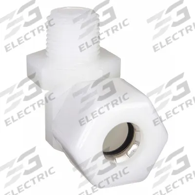 PARKER Compression Fitting Elbow: 5/8 in OD x 1/2 in Pipe Size, Compression x MNPTF - General Purpose Nylon Compression Fittings