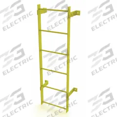 TRI-ARC Ladder,Steel,Standard Fixed,6-Rung: 6 ft Overall Ht, 25 in Overall Wd, Steel, 6 Rungs (MPN WLFS0106-Y). Key specifications — Brand: TRI-ARC; Number of Sections: 1.