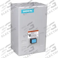 SIEMENS NEMA Magnetic Motor Starter: Non-Reversing, 3 Poles, NEMA Size 0, 18 A, 120V AC Coil (MPN 14CUC32BF). Key specifications — attr211388: SIEMENS; attr951451: 1NO; attr951453: 110/120V AC; attr951489: Three; attr951498: Screw Terminals; attr984425: 1NO; attr984429: Pilot Light; attr997361: None (Not Applicable to Electronic Overloads).