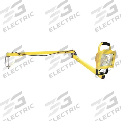 APPROVED VENDOR Dock Light: LED, 60 in Arm Reach, Articulating, 4,100 lm Max Brightness - Folding Arm Dock Lights