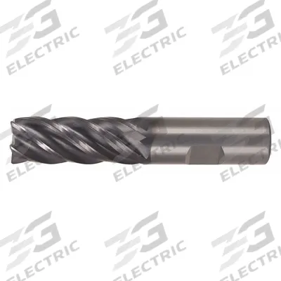 WIDIA HANITA Corner Radius End Mill: Carbide, AlTiN Coated, 5 Flute, 12 mm Mill Dia - Fast-Cutting Carbide Corner-Radius End Mills for Steel & Cast Iron