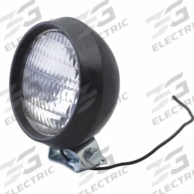 GROTE Vehicle Work Light: Round, Flood, Incandescent, Bracket, Blunt Cut Wires - Vehicle Floodlights