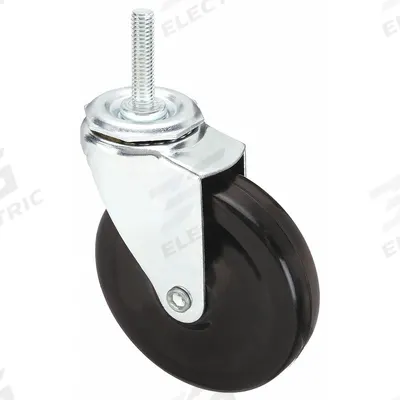APPROVED VENDOR Stem Caster: 4 in Wheel Dia., 1 in Wheel Wd, Swivel, Swivel, 3/8 in Stem Dia. - NSF-Listed Sanitary Threaded Stem Casters