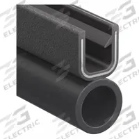 TRIM LOK INC Trim Seal: Top Bulb, 25 ft Overall Lg, PVC Outer, EPDM Bulb, 9/16 in Leg Lg, Bottom (MPN 7100B3X3/32C-25). Key specifications — Standards: UL50E File MH49032; Bulb Material: EPDM; Bulb Location: Bottom; Brand: TRIM LOK INC; Color: Black; Outer Material: PVC; Profile Shape: Top Bulb; _Gripping Style: Single Tongue.