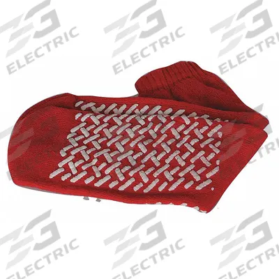 APPROVED VENDOR Socks: Ankle, Unisex, Red, Terrycloth, Single Tread, S - Slip-Resistant Socks
