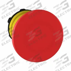SCHNEIDER Emergency Stop Push Button: Red, 22 mm Mounting Size, Non-Metallic, Maintained (MPN ZB5AT84TQ). Key specifications — Brand: SCHNEIDER; Action: Maintained; Series: XB5; Push Button Material Type: Non-Metallic.