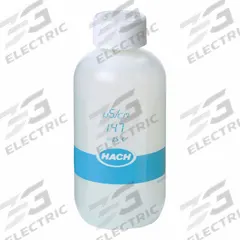 HACH Conductivity Standard Solution: 250 mL Volume, Liquid, 0.001 M (KCl)/147 µS/cm, Bottle, 1 (MPN LZW9700.99). Key specifications — Brand: HACH; Chemical Family Type: Solution; Concentration: 0.001 M (KCl); 147 µS/cm; Container Type: Bottle; Form: Liquid; Manufacturer Part Number: LZW9700.99; Product Type: Conductivity Standard Solution.