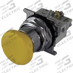 EATON Mushroom Head Push Button: Non-Illuminated, Mushroom Head Profile, Metallic, 30 mm, 1NO/1NC (MPN 10250T32Y). Key specifications — Brand: EATON; Action: Momentary; Series: 10250T; Push Button Material Type: Metallic.
