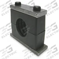 BEHRINGER PIPE SYSTEMS Vibration-Dampening Beta Clamp: Ribbed Bore, 304 Stainless Steel Clamp (MPN SHT6250-PP)