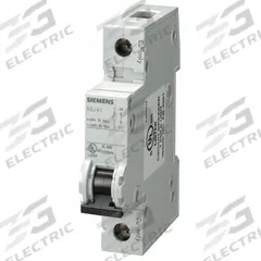 SIEMENS IEC Miniature Circuit Breaker: 15 A Amps, 60V DC, 14kA at 240V AC, Screw Clamp, 5SJ4, AC/DC (MPN 5SJ41188HG40). Key specifications — Brand: SIEMENS; DC Voltage Rating: 60V DC; Max. AIR Rating: 14kA at 240V AC; Terminal Connection: Screw Clamp; AC Voltage Rating: 240V AC.