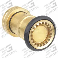 APPROVED VENDOR Fire Hose Nozzle: Adj Gallonage, Fog, 6AKC2. Key specifications — Product Type: Fire Hose Nozzle; Thread Type: NST; Base Type: Swivel; Body Material: Brass; Activates By: Twist; Spray Pattern: Fog/Straight Stream; Brand: APPROVED VENDOR; Activation Method: Twist.
