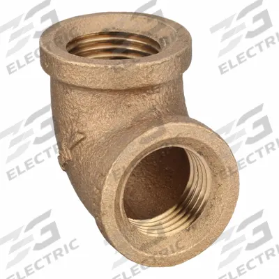 APPROVED VENDOR Metal Pipe Elbow: 90° Elbow, 1/2 in x 1/2 in, Class 125, None Brass - Threaded Low-Pressure Pipe Fittings for Potable Water