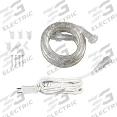 LED Rope Light: 6 ft Lg, Warm White, 3000K, 1/2 in Ht, 4.3 W, 30,000 hr Rated Life, 360° Bend (MPN 30F520). Key specifications — Color Temperature: 3000K; Maximum Run: 267 ft; Light Color: Warm White; Brand: APPROVED VENDOR; Connection Type: Plug-In; Flexibility Direction: 360° Bend.