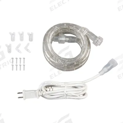 APPROVED VENDOR Rope Light: 6 ft Lg, Warm White, 3000K, 1/2 in Ht, 4.3 W, 30,000 hr Rated Life - Rope Lights with Clear Jackets
