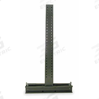 JARKE Upright: 8 ft x 9 1/2 in x 65 in, 12,530 lb Capacity/Side, 2 Sided, 9 Max Arms/Side - Heavy-Duty Pin-Lock Cantilever Rack Uprights