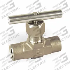 PARKER Needle Valve: Inline Valve Body, 316 Stainless Steel, Integral Bonnet, 1/2 in Pipe Size, PTFE (MPN 8A-V8LN-SS). Key specifications — For Media: Oil; Standards: ISA S75.02; Brand: PARKER; Valve Series: V; Stem Type: Regulating; Connection Type - Side 1: Compression; Connection Type - Side 2: Compression; Connection Type: Compression x Compression.