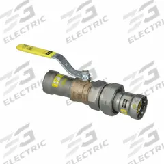 VIEGA MEGAPRESS Manual Two-Way Ball Valve: 1 in, Bronze, Straight, 125 psi Max. Pressure (CWP), PTFE (MPN 30700). Key specifications — Brand: VIEGA MEGAPRESS; Handle: Locking Lever.