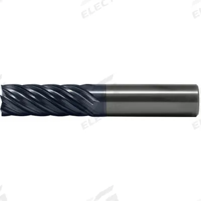 CLEVELAND Square End Mill: Carbide, AP/MAX Coated, 7 Flute, 1/2" Mill Dia, 2-1/4" LOC - Fast-Cutting Carbide Square End Mills for Stainless Steel & Super Alloys