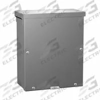 HAMMOND Junction Box: Galvanized Steel, 6 in x 4 in x 4 in, 3R, Solid Cover, Screw On, Included (MPN C3R644SC). Key specifications — Brand: HAMMOND; Closure Method: Screws; Knockouts: Included.