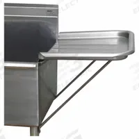 EAGLE GROUP Drainboard: 304 Stainless Steel, 3 3/4 in Overall Ht, 18 in Overall Wd, 18 in Overall Lg (MPN 18" x 18" RRDEDB). Key specifications — Product Type: Wash Station Drainboard; Material: 304 Stainless Steel; Brand: EAGLE GROUP.