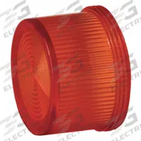 SIEMENS Pilot Light Lens: 30 mm Panel Mounting Hole Dia, Red, Concentric Rings, Class 52 (MPN 52RA4S2). Key specifications — Brand: SIEMENS; Compatible with Series: Class 52; Lens Material: Plastic.