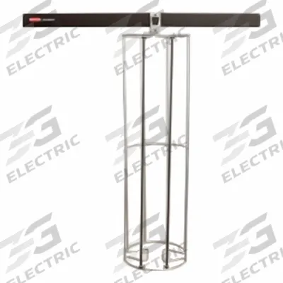 FASTTRACK Vertical Ball Rack: Steel, 2.3 in x 19 in x 12 in - Baskets, Bins & Racks for Wall-Mount Track Systems