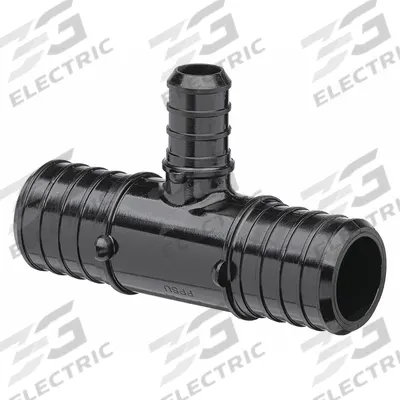 ZURN Barbed Tee: Polymer, Crimp - Crimp-On Polymer Barbed Tube Fittings