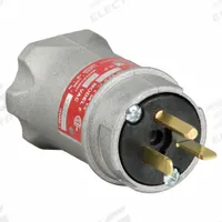 APPLETON ELECTRIC Straight Blade Plug: 6-20P, 250V AC, 20 A, 3 Pole, 3 Blade (MPN ECP-20232). Key specifications — Voltage Rating: 250V AC; Brand: APPLETON ELECTRIC.