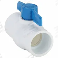 APPROVED VENDOR Manual Two-Way Ball Valve: 2 in, PVC, Straight, Socket x Socket, Full Port Ball Port (MPN 107-638-NP). Key specifications — Brand: APPROVED VENDOR; Handle: Tee.