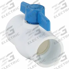 APPROVED VENDOR Manual Two-Way Ball Valve: 2 in, PVC, Straight, Socket x Socket, Full Port Ball Port (MPN 107-638-NP). Key specifications — Brand: APPROVED VENDOR; Handle: Tee.