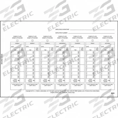 JJ KELLER Drivers Exemption Log: Driver's Exemption Log Book, Carbonless, English - Tractor-Trailer & Truck Driver Logbooks
