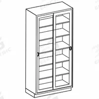 Tall Cabinet: 7 ft Overall Ht, 18 in Overall Dp, 35 in Overall Wd, Glass/Stainless Steel, 0 Drawers (MPN M35HAS). Key specifications — Product Type: Tall Cabinet; Brand: BLICKMAN; Material: Glass/Stainless Steel; Standing Style: Wall Mounted; Cabinet Type: Tall Cabinets.