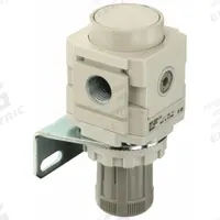 SMC Regulator: Die-Cast Zinc, 1/4 in NPT, 7.251887 psi to 123.2821 psi, 1 MPa Max Op Pressure, Knob (MPN AR20-N02B-Z-D). Key specifications — attr111664: No; attr111400: AR-D; attr111627: SMC.