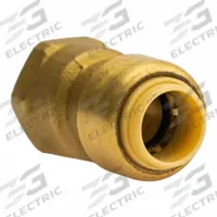 APPROVED VENDOR Adapter: 3/8 in OD x 3/8 in Pipe Size, Push-to-Connect x FNPT, Brass (MPN LF802FR). Key specifications — Brand: APPROVED VENDOR.