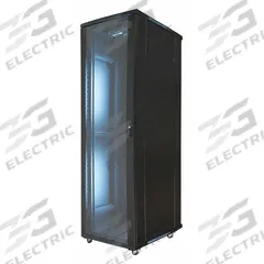 VIDEO MOUNT PRODUCTS Server Cabinet: 42 Rack Units, 81 1/8 in x 23 5/8 in x 39 3/8 in, Steel (MPN EREN42E1K). Key specifications — Brand: VIDEO MOUNT PRODUCTS; Includes: Door; Material: Steel; Features_Broad: Tempered Glass Door; 4-Fan Tray; Extra Deep.