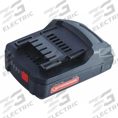 ROTHENBERGER Battery: 2 Ah, Battery Included, Charger Included, Tabbed - Assorted Brands Cordless Tool Batteries