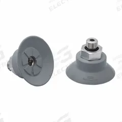 SCHMALZ Vacuum Pad Assembly: G1/8 in, 39.2 mm Pad Dia, NBR, 55 A, Gray, 22.1 mm Pad Ht (MPN 10.01.01.14089). Key specifications — attr1019168: 55 A; attr1019165: 10.01.01.14089; attr1019167: SCHMALZ; attr1019180: Gray.