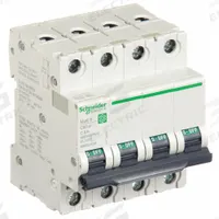 SCHNEIDER ELECTRIC IEC Supplementary Protector: 8 A Amps, 14kA at 240V AC, Screw Clamp, C (MPN M9F22408). Key specifications — Series: C60SP; DC Voltage Rating: Not Rated; Max. AIR Rating: 14kA at 240V AC; Terminal Connection: Screw Clamp; Brand: SCHNEIDER.