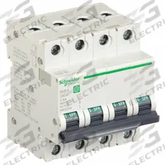 SCHNEIDER ELECTRIC IEC Supplementary Protector: 8 A Amps, 14kA at 240V AC, Screw Clamp, C (MPN M9F22408). Key specifications — Series: C60SP; DC Voltage Rating: Not Rated; Max. AIR Rating: 14kA at 240V AC; Terminal Connection: Screw Clamp; Brand: SCHNEIDER.