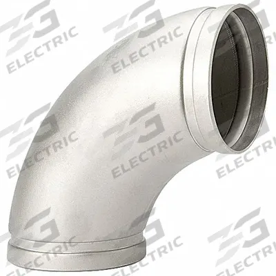 GRUVLOK Metal Pipe Elbow: 304 Stainless Steel, 10 in x 10 in - Grooved Pipe Fittings