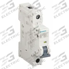 SIEMENS IEC Miniature Circuit Breaker: 15 A Amps, 60V DC, 14kA at 240V AC, Screw Clamp, 5SJ4, AC/DC (MPN 5SJ41186HG40). Key specifications — Brand: SIEMENS; DC Voltage Rating: 60V DC; Max. AIR Rating: 14kA at 240V AC; Terminal Connection: Screw Clamp; AC Voltage Rating: 240V AC.