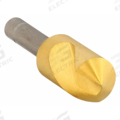 KEO Countersink: 110°, 1 Flute, 3/8 in Body Dia, TiN Coated Cobalt - Fast-Cutting Single-Flute Countersinks
