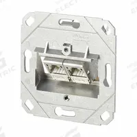 METZ CONNECT Wall Outlet: UP0, GD-Zn (Zinc Die-Cast), IDC Connection x RJ45, 180° Mounting Angle (MPN 130B11D21200-E). Key specifications — Housing Material: GD-Zn (Zinc Die-Cast); Mounting Type: UP0; Product Type: Wall Outlet; Connector Color: Metallike; Connection Type: IDC Connection x RJ45.