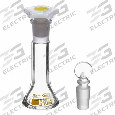 UNITED SCIENTIFIC SUPPLIES Glass Flasks: 10 mL, Colorless, Round, A - Glass Volumetric Flasks