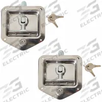 BUYERS PRODUCTS T-Handle Latch: Latch Assembly, Trailers/Truck Boxes/Vehicle Storage Drawers, 2 PK (MPN L88152). Key specifications — Type: Latch Assembly; Compatible with Manufacturer Model No.: 1725660; Compatible with Product Type: Truck Boxes; Includes: Gasket; Material: Stainless Steel; Color: Silver; Brand: BUYERS PRODUCTS.