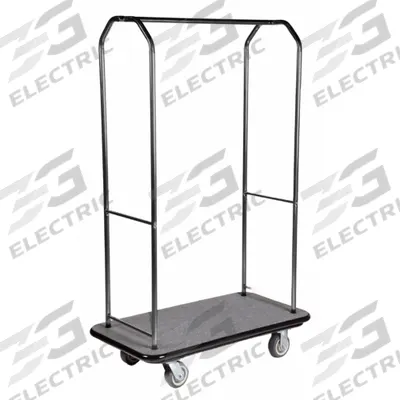 CSL Bellman Cart: 1 in Frame Dia, 43 in Overall Lg, 23 in Overall Dp, 72 1/2 in Overall Ht - Economy Bellman Carts