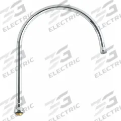 CHICAGO FAUCETS Spout: Spout, Gooseneck, Swivel Spout, Brass, Polished Chrome, Laminar, UNEF (MPN GN12ASWGJKABCP). Key specifications — Includes: Mounting Hardware; Product Type: Spout; Spout Style: Swivel; Body Material: Brass; Color/Finish: Polished Chrome; Brand: CHICAGO FAUCETS.