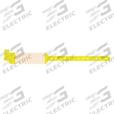 ID Wristband: No Legend, 11 3/4 in Overall Lg, 1 5/8 in Overall Wd, Plastic - Security Wristbands