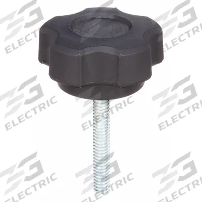 INNOVATIVE COMPONENTS Hand Knob: 5 Point, Plastic w/ Steel Thread, 1/4"-20 Thread - 5-Arm Knobs with Threaded Stud