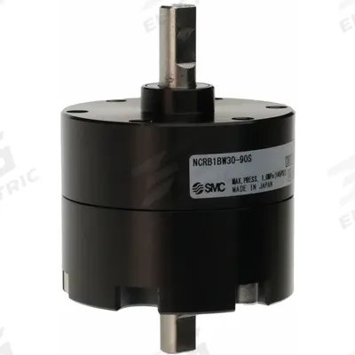 SMC Rotary Air Actuator: Single Vane Actuator, 90° Rotation Angle, 32 in-lb Output Torque - Vane-Style Rotary Actuators